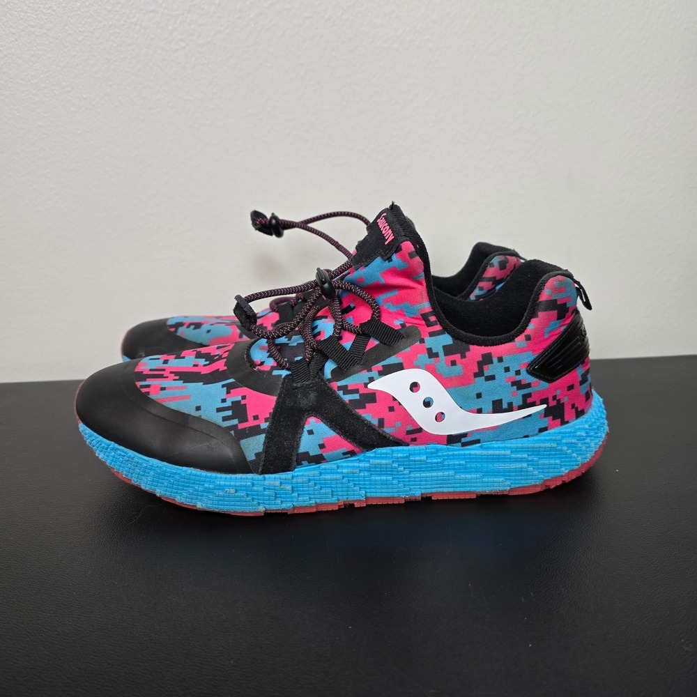 Saucony Shoes Womens 7 Black Pink S‎ Voxel 9000 Performance Running Gym Sneakers - Picture 2 of 10